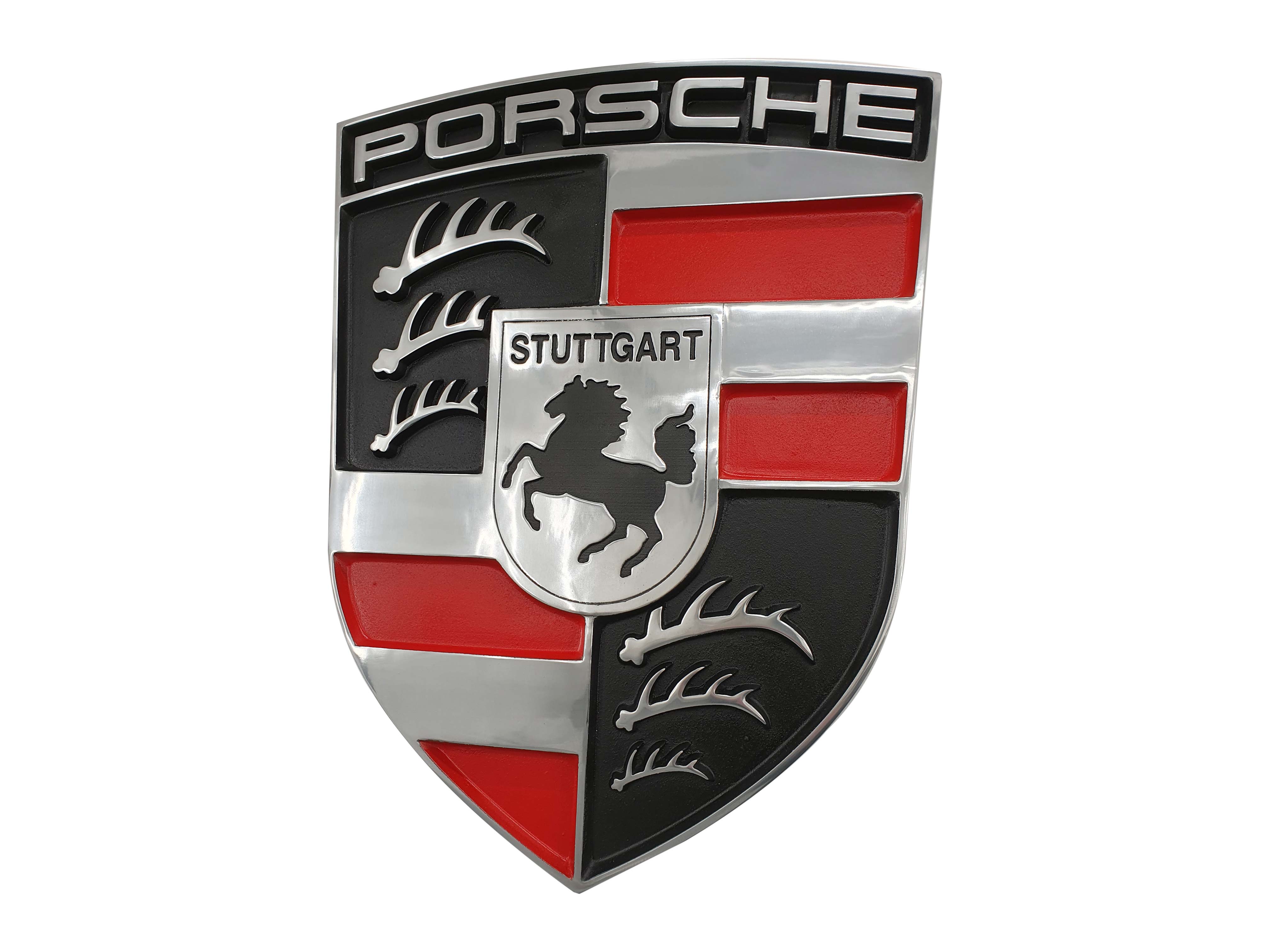 Porsche Crest Aluminium Sign